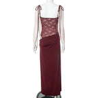 After Hours Lace-Waist Maxi Dress