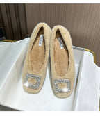 Fireside Sparkle Buckle Flats
