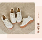 Sunlit Steps Cut-Out Wedge Trainers