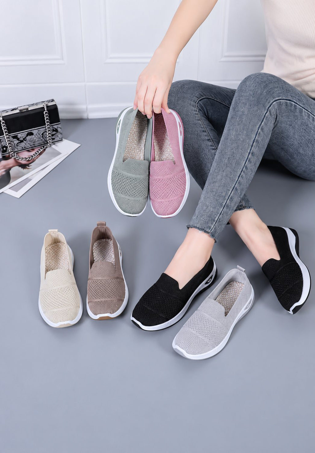 Easy Stride Knit Loafers
