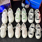 Weekend Edit Frayed Canvas Trainers