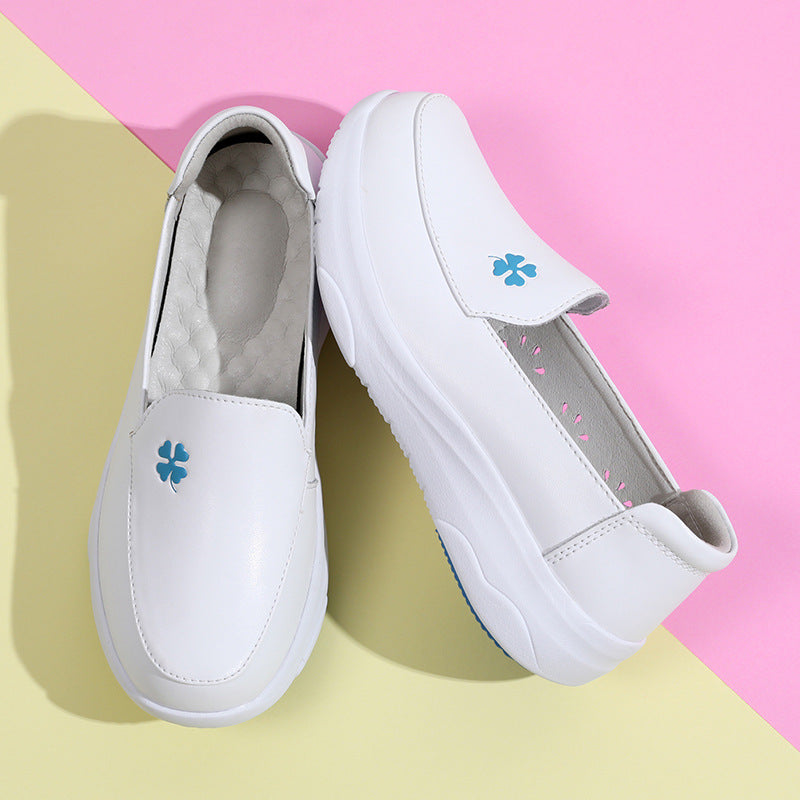 Blue Bloom Slip-On Shoes