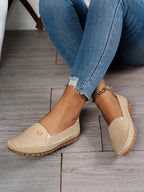 Petal Touch Stitched Loafers