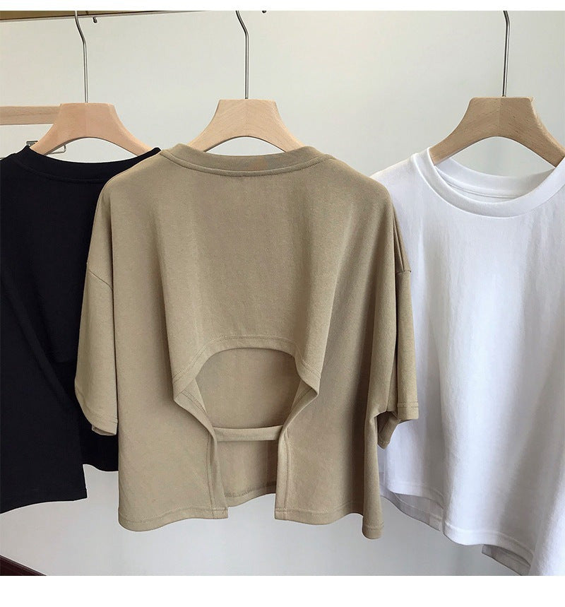Open Secret Cut-Out Back Tee