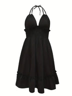 Summer Crush Smocked Halter Mini Dress