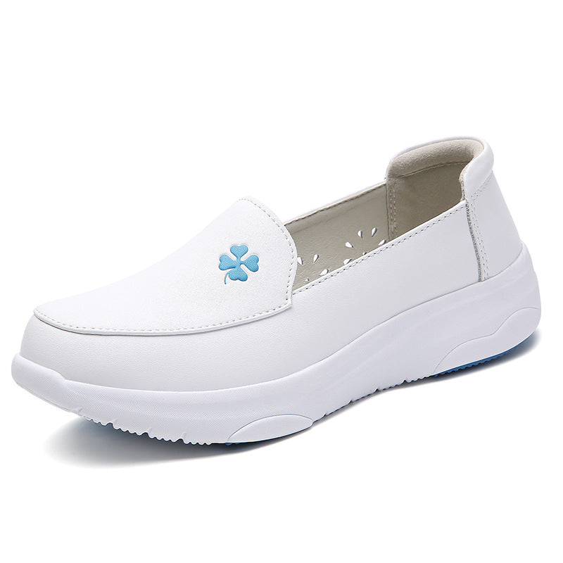 Blue Bloom Slip-On Shoes