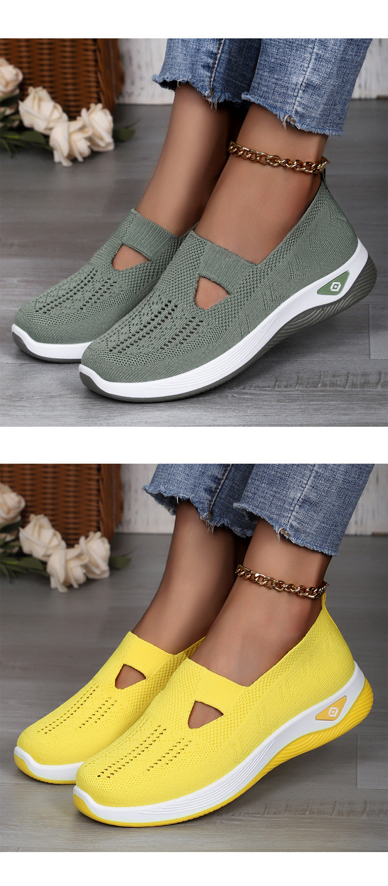 Soft Landing Knit Slip-On Shoes