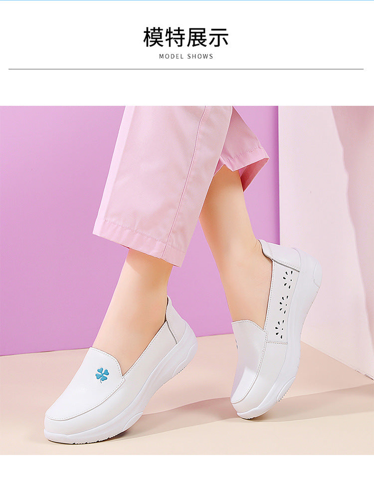 Blue Bloom Slip-On Shoes