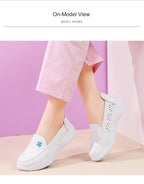 Blue Bloom Slip-On Shoes