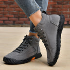 Blue Horizon Lace-Up Ankle Boots