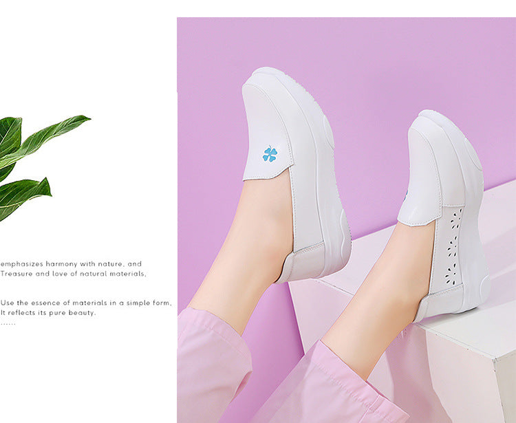 Blue Bloom Slip-On Shoes