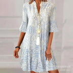 Coastal Escape Printed Shift Dress