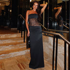 After Hours Lace-Waist Maxi Dress