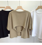 Open Secret Cut-Out Back Tee