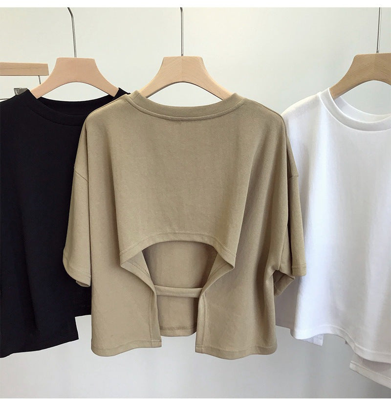 Open Secret Cut-Out Back Tee