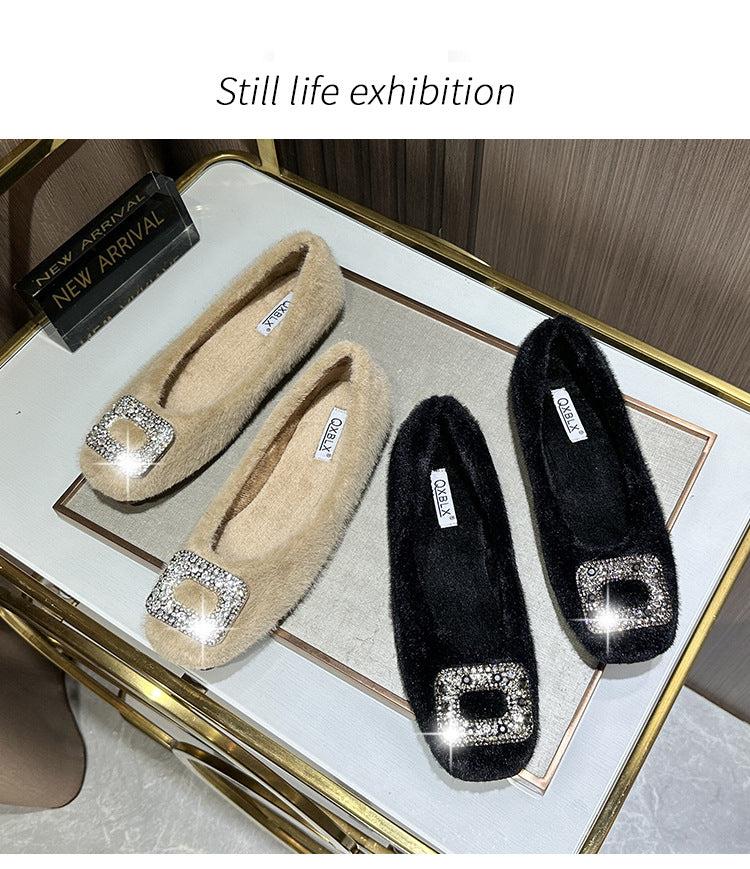 Fireside Sparkle Buckle Flats