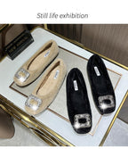 Fireside Sparkle Buckle Flats