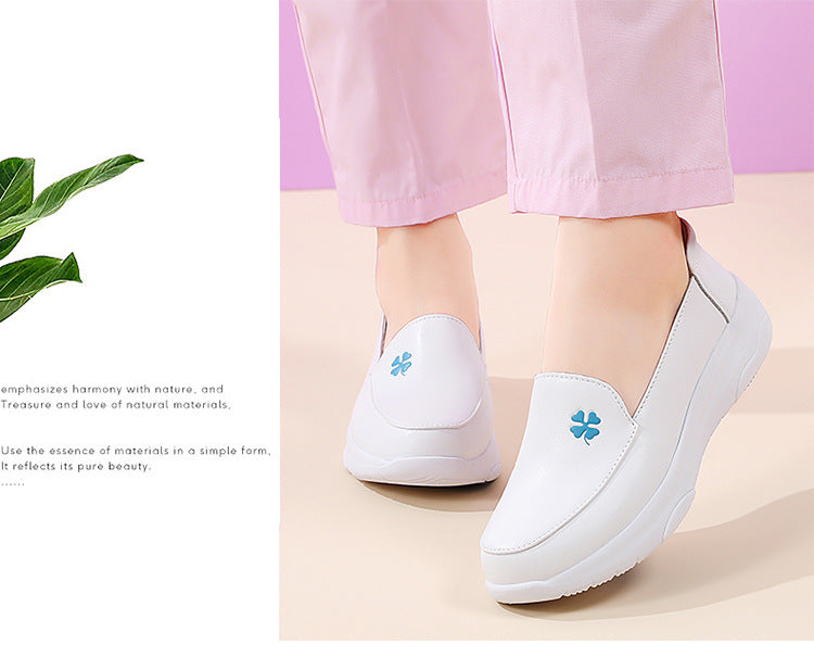 Blue Bloom Slip-On Shoes