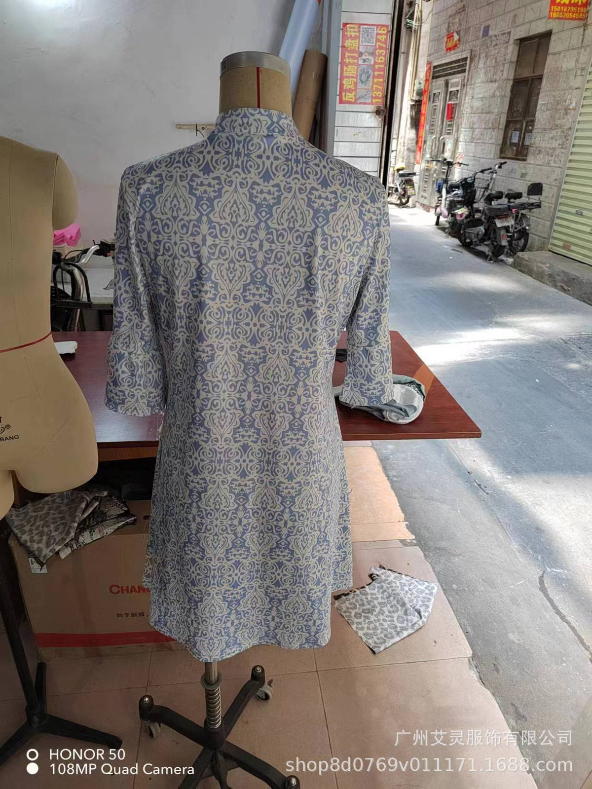Coastal Escape Printed Shift Dress