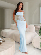 After Hours Lace-Waist Maxi Dress