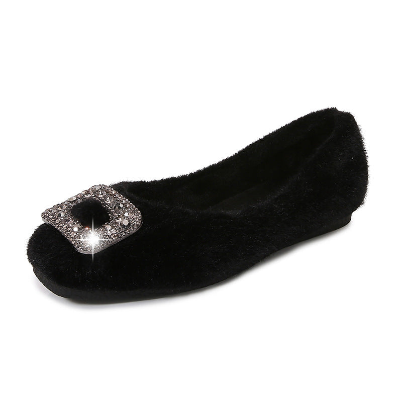 Fireside Sparkle Buckle Flats