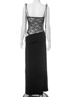After Hours Lace-Waist Maxi Dress