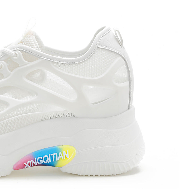 Airy Elevation Mesh Wedge Trainers
