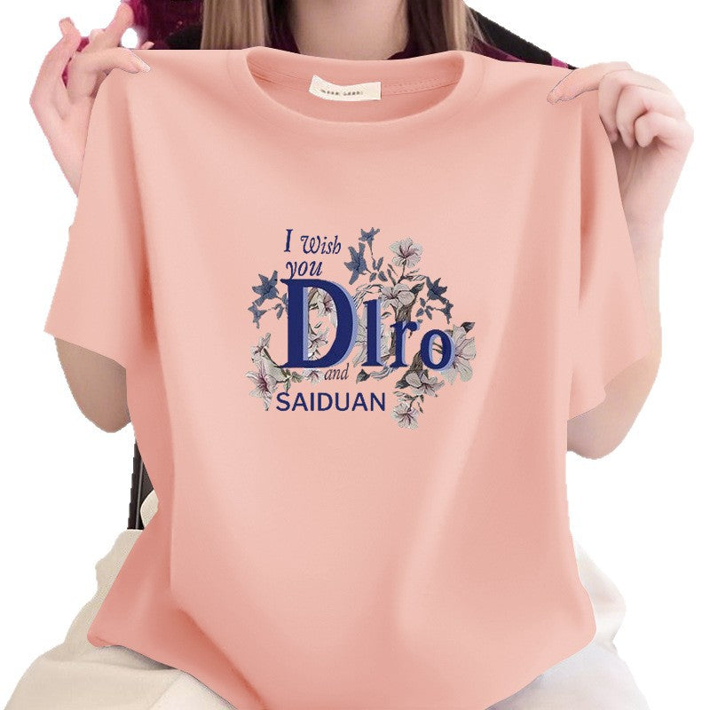 Blush Notes Floral Graphic Tee