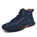 Blue Horizon Lace-Up Ankle Boots
