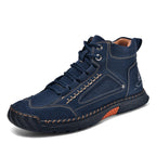 Blue Horizon Lace-Up Ankle Boots