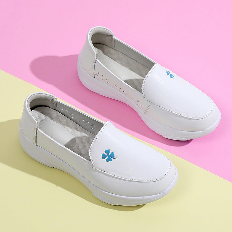 Blue Bloom Slip-On Shoes