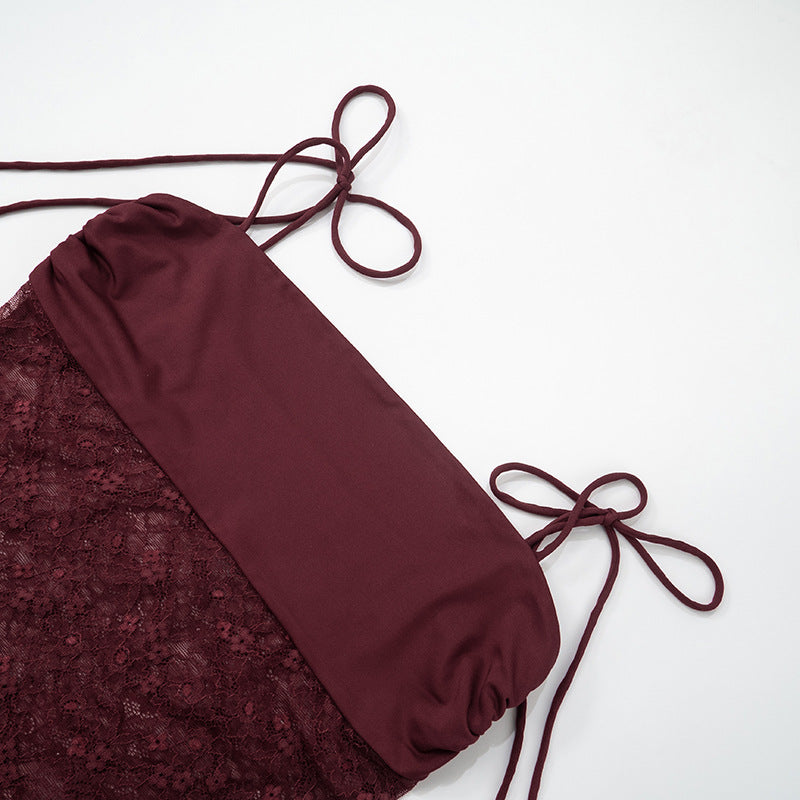 After Hours Lace-Waist Maxi Dress