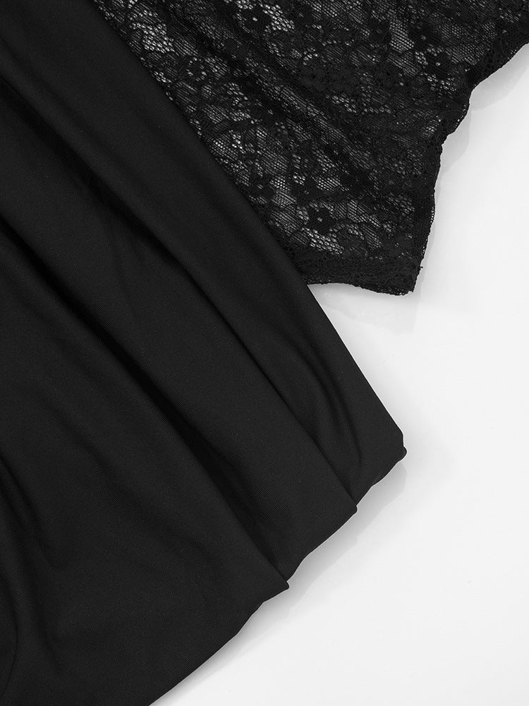 After Hours Lace-Waist Maxi Dress