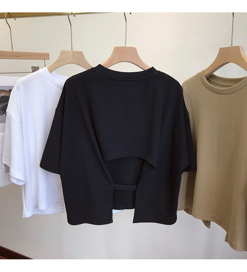 Open Secret Cut-Out Back Tee