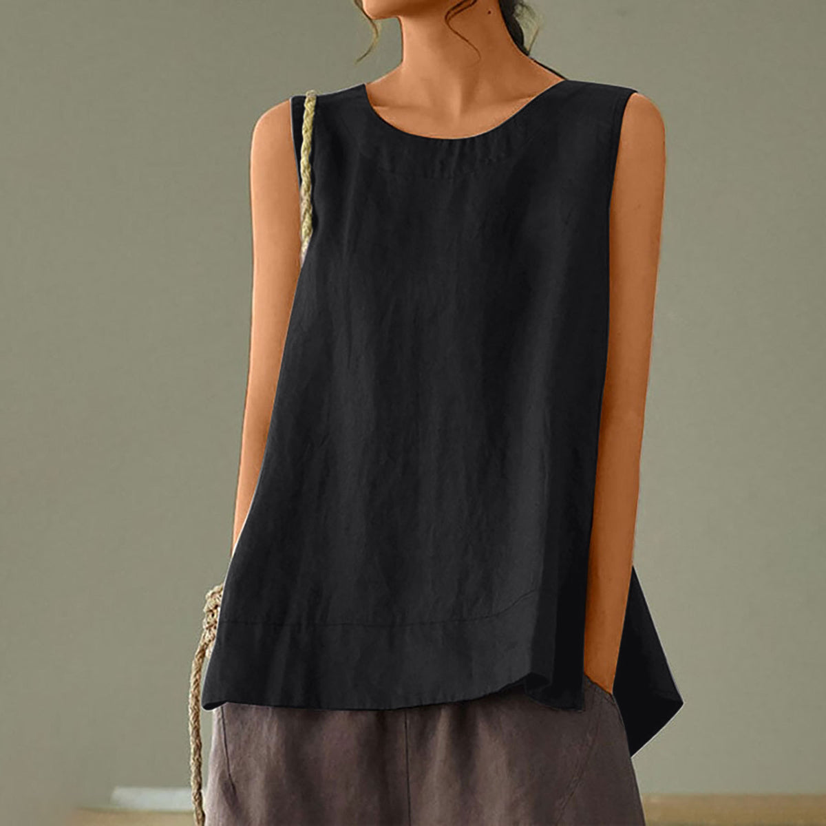 Sea Breeze Relaxed Sleeveless Top