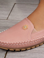 Petal Touch Stitched Loafers