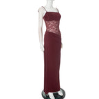 After Hours Lace-Waist Maxi Dress
