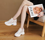 Airy Elevation Mesh Wedge Trainers
