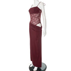 After Hours Lace-Waist Maxi Dress