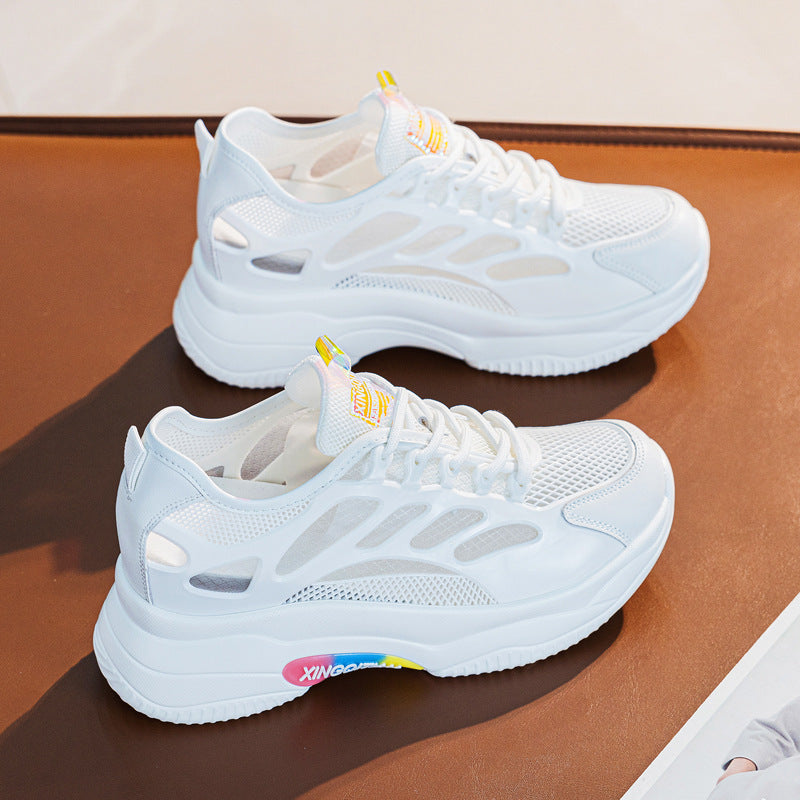 Airy Elevation Mesh Wedge Trainers