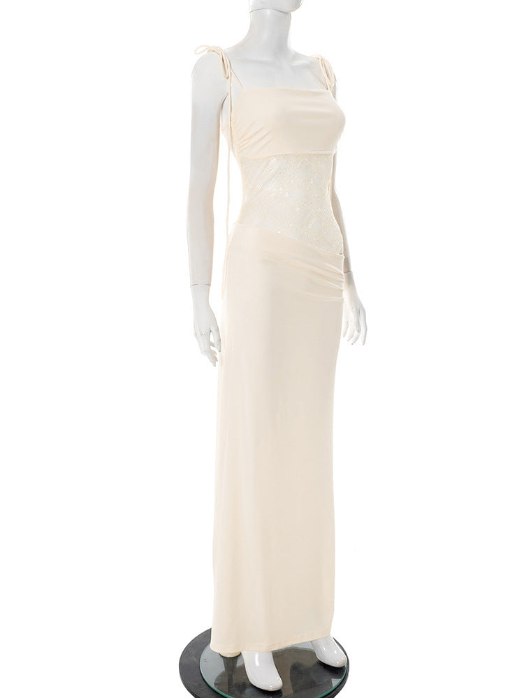 After Hours Lace-Waist Maxi Dress