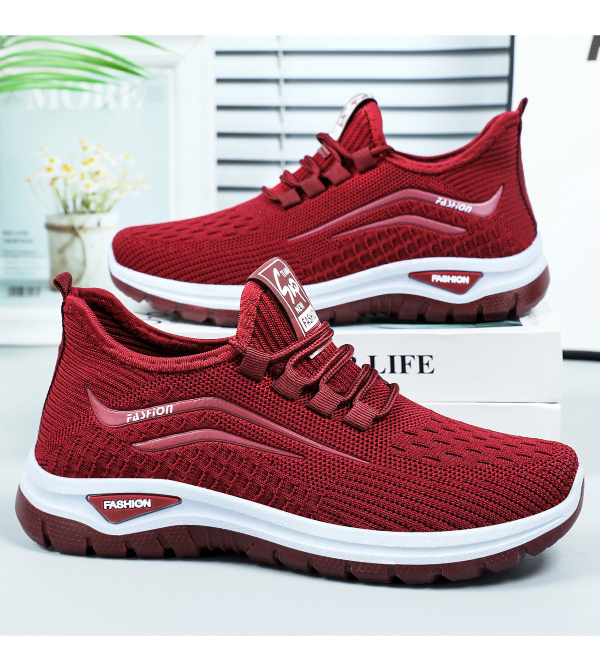 Rose Pace Lace-Up Trainers