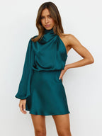 Midnight Moment One-Shoulder Mini Dress