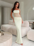 After Hours Lace-Waist Maxi Dress