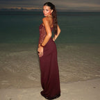After Hours Lace-Waist Maxi Dress