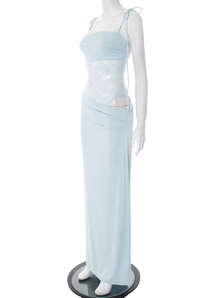 After Hours Lace-Waist Maxi Dress