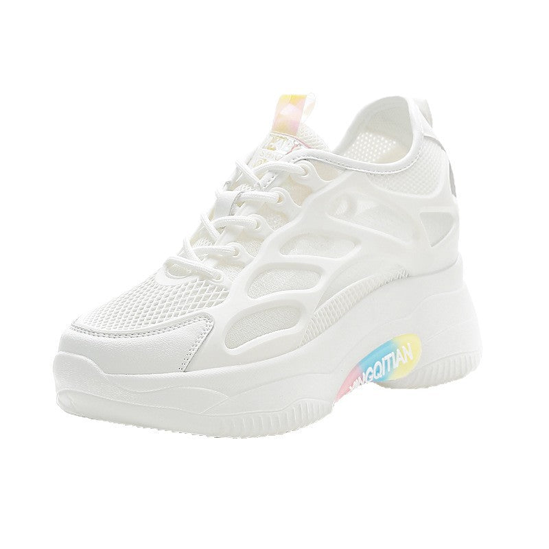 Airy Elevation Mesh Wedge Trainers