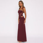 After Hours Lace-Waist Maxi Dress