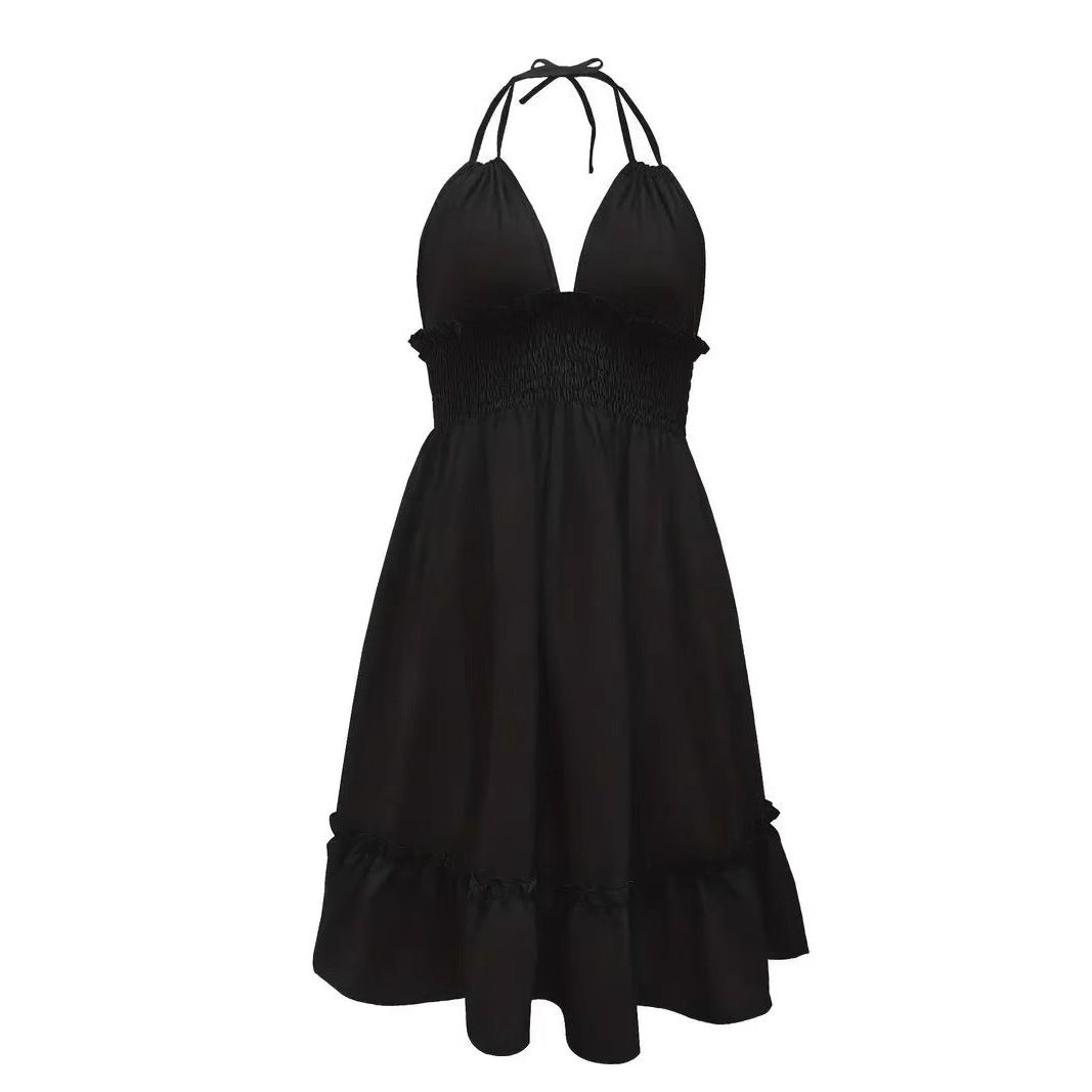 Summer Crush Smocked Halter Mini Dress