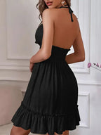 Summer Crush Smocked Halter Mini Dress
